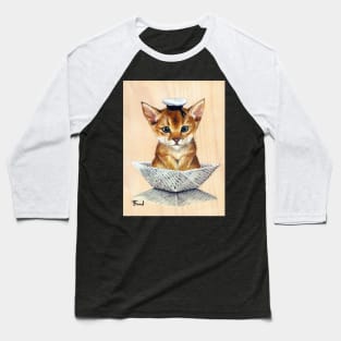 Sailor Cat Baseball T-Shirt